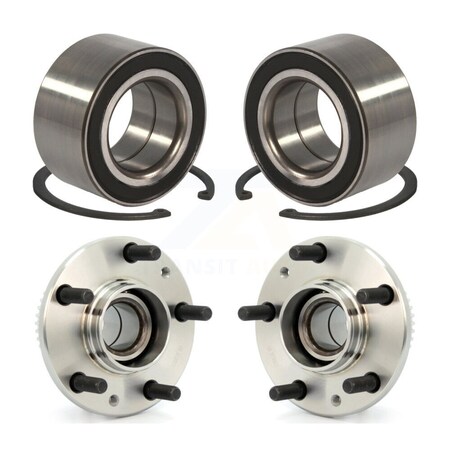 Kugel Front Rear Wheel Bearing And Hub Assembly Kit For 2006-2007 Mazda 6 Mazdaspeed K70-101583