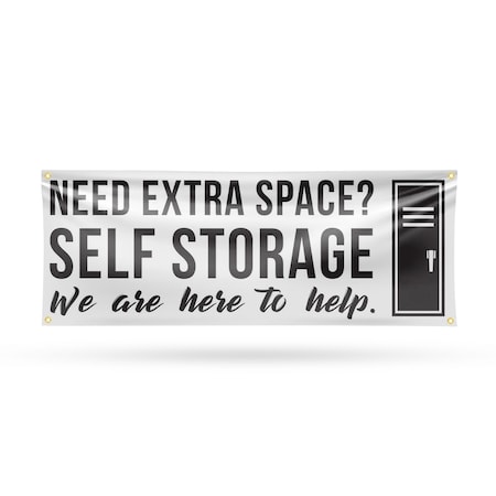 Signmission Need Extra Space Self Storage, 18 Inch x 48 Inch, Vinyl Banner B-30750