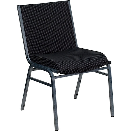 Flash Furniture Stack Chair, Black Seat, Fabric Seat XU-60153-BK-GG