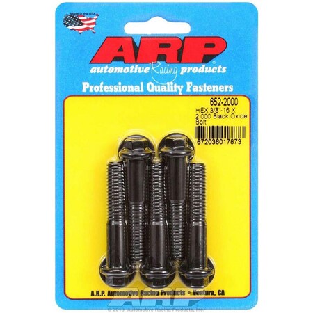 Arp 652-2000 Bolt Kit - 6 Point - 0.37-16 x 2.0 in. ARP652-2000