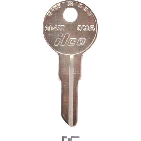 Ilco CG16 Chicago Nickel Plated Tractor Key 1041T, 10PK IAL2830202B