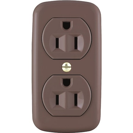 Eaton Wiring Devices Straight Blade Receptacle, 5-15R, 15 A, 125V AC, 2 Pole, 3 Wire, Surface Mount 78B-BOX