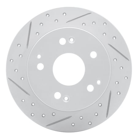 Dynamic Friction Co DFC Geoperformance Rotor - Drilled and Slotted 830-59026L