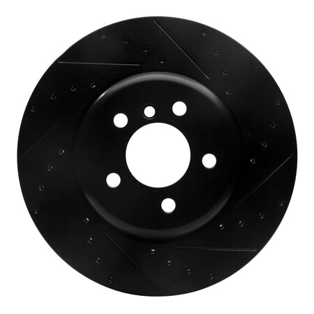 Dynamic Friction Co DFC Brake Rotor - Drilled and Slotted - Black 633-31097R