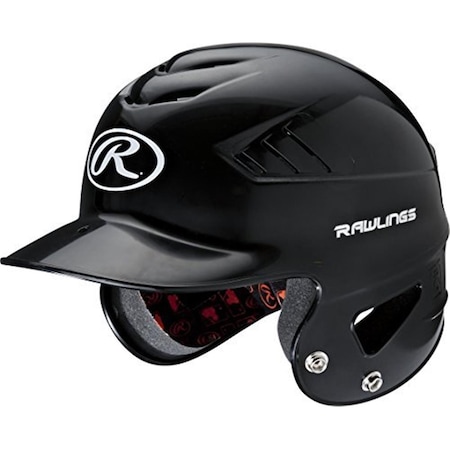 Rawlings Coolflo NOCSAE Molded Batting Helmet - Black, One Size RCFH-B