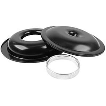 Allstar Performance 14 in. Lightweight Air Cleaner Kit No Element 1 in. Spacer, Black ALL25903