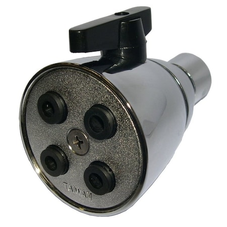 Boston Harbor Shower Head, Round, 1.8 gpm, 1/2-14 NSPM Connection, Threaded, 4-Spray Function, Zinc PP6260376