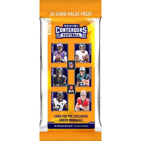 2024 Panini Contenders Panini NFL 2024 Contenders Foot Ball Fat Pack Trading Cards Multicolored 2-16994-12