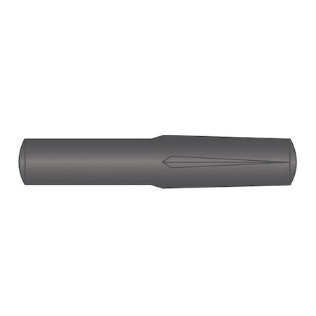 Huyett DIN 1474 Metric Grooved Pin, Low Carbon Steel, 3 mm Dia x 2.96 mm Small End Dia x 10 mm Length GPM-030-010-74