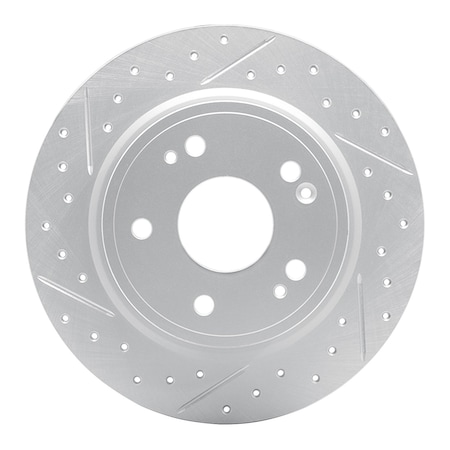Dynamic Friction Co DFC Geoperformance Rotor - Drilled and Slotted 830-59071L