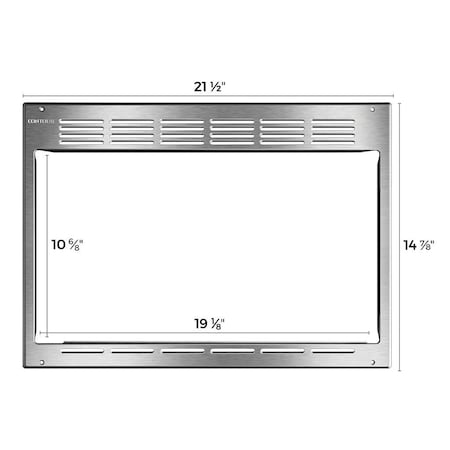 Nat.Quality Use With Microwave Oven Model RV950S 2012 Width x 15 Height Stainless Steel RV-TRIM9S
