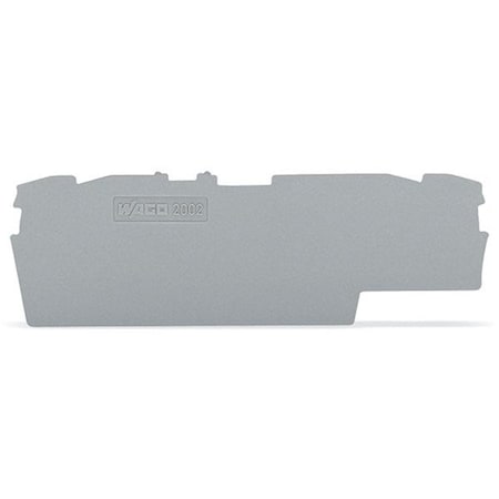 Wago Terminal Block, 3.44" L, 1.11" W, Gray 2002-1891