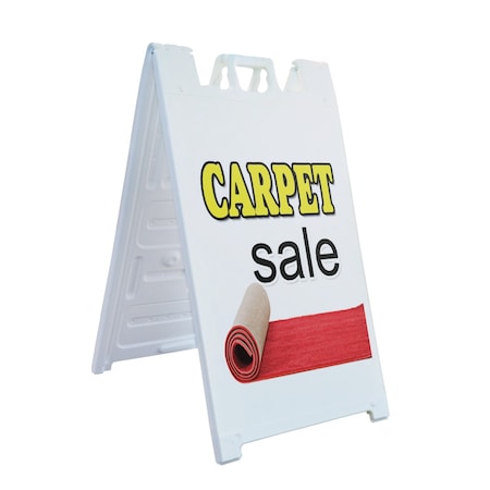 Signmission Carpet Sale, A-Frame & 2 Sign Inserts, Heavy-Duty Plastic Frame SBHD-C-2436-Carpet Sale