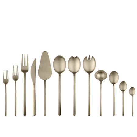 Mepra Due Flatware Set - 67 Pieces - Ice Champagne 104422067IC