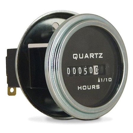 Trumeter Hour Meter, Electrical, Round, 10-80VDC 732-0023