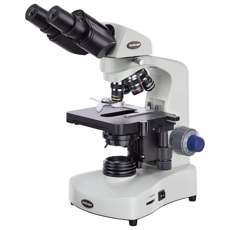 Amscope B340 Student and Professional Siedentopf Binocular Compound Microscope 40X-1600X w/3W LED, 3D Mechan B340A-LED-E