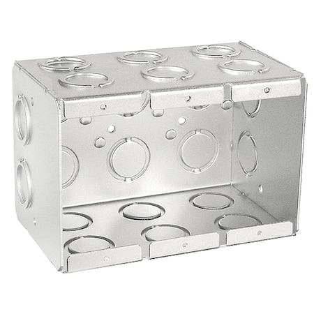 Southwire Electrical Box, 65 cu in, Masonry Box Type, 3 Gangs, Steel TB-335