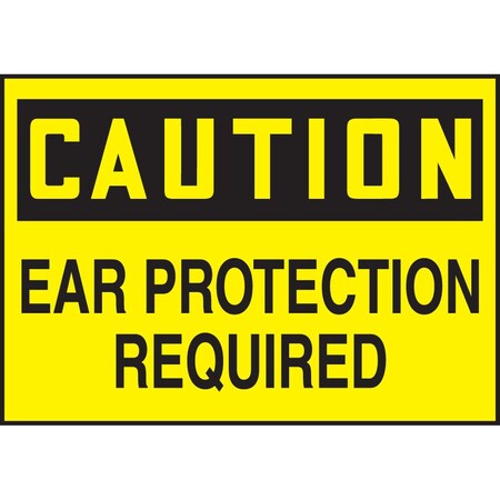 Accuform OSHA CAUTION SAFETY LABEL EAR LPPE606VSP