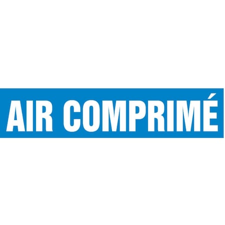 Accuform FRENCH PIPE MARKER AIR COMPRIM CRPK227STB