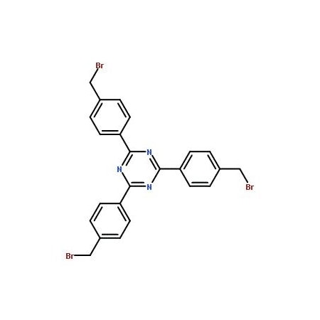 Ak Scientific 2, 4, 6-Tris(4-(bromomethyl)phenyl)-1, 3, 5-triazine (250mg), CAS 1169964-41-3 1615AP-250mg