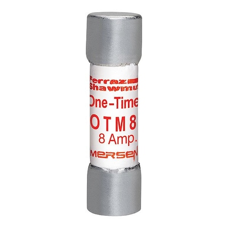 Mersen Fuse, 1 1/2 in L, 250 V AC, 8 A OTM8