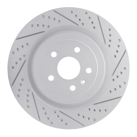 Dynamic Friction Co DFC Geoperformance Rotor - Drilled and Slotted 830-47039L