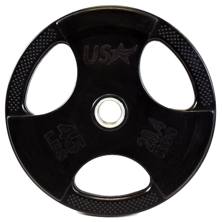 Troy Barbell 45 lbs USA Rubber Grip Plate GP-045R