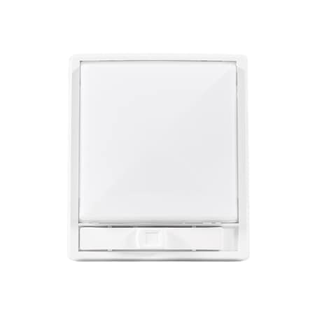 Arcon Arcon 14655; Single Ceiling Light; 12 Volt; White Lens; 6-1/4" L x 5-1/2" W x 1-5/8" H; Single 14655