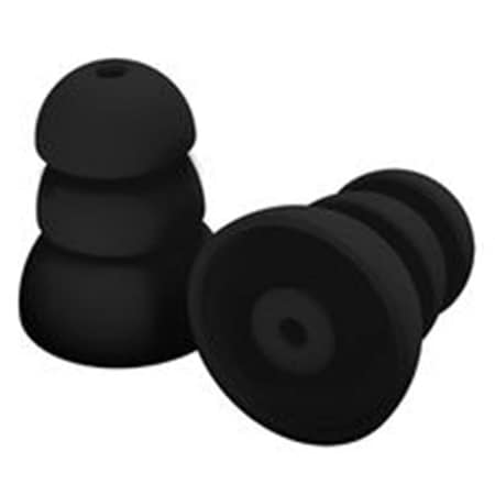 Plugfones Ear Plugs Replacement Silicone, Black 9336074