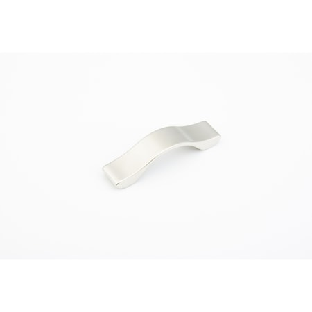 Schaub 64mm Center to Center Wave Cabinet Pull Satin Nickel Finish 244-064-15
