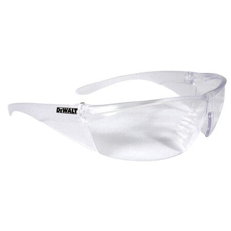 Dewalt Safety Glasses, Wraparound Clear Polycarbonate Lens, Scratch-Resistant, DPG93-1D