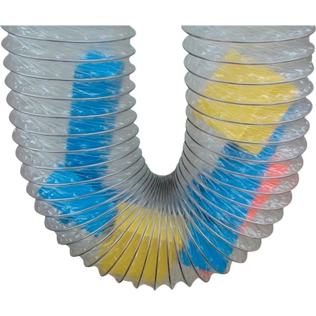 Builders Best ClearDuct 4'' Dia x 8 Ft. L PVC Flexible Ducting 100017