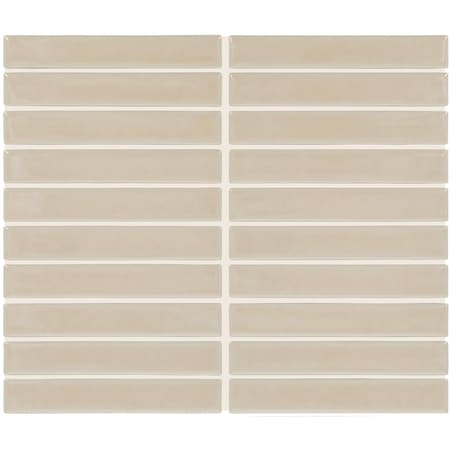 Daltile Artcrafted 1in. x 6in. Glazed Ceramic Mosaic Tile 10.00 SQFT Per Carton, 10PK AC24STJ16MSGL
