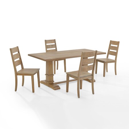 Crosley Joanna 5-Piece Dining Table Set For 4 KF13064RB-RB