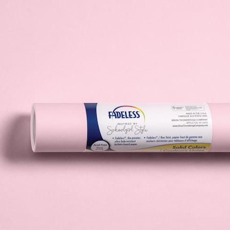 Fadeless Schoolgirl Style Bulletin Board Paper, 48in. x 50ft., Pretty in Pink P0040205