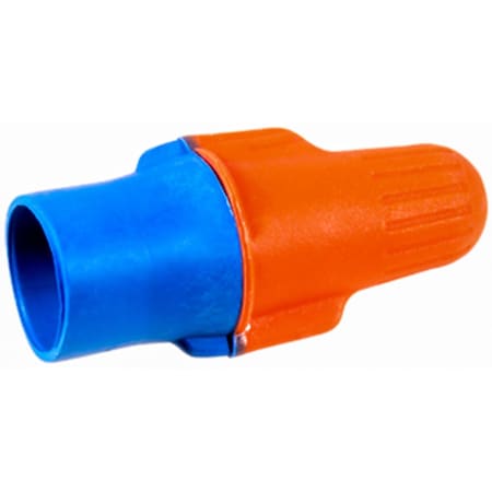 Auveco Wing Wire Connector Orange/Blue, 25PK 18312