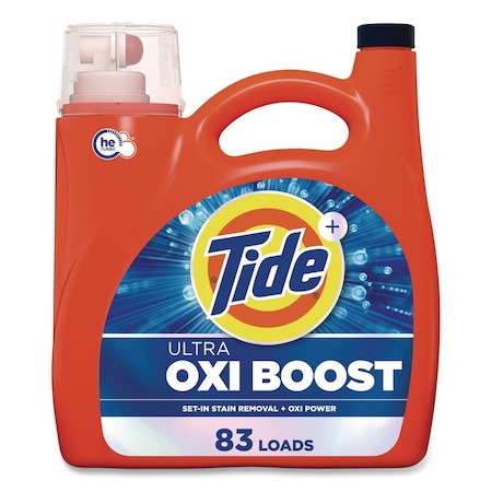 Tide Ultra OXI Boost Laundry Detergent, HE Compatible, 117 oz Bottle 17538