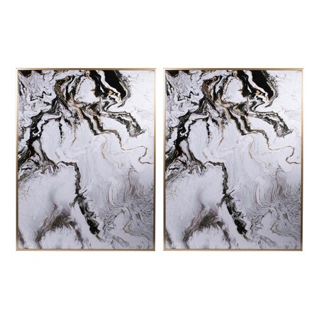 Homeroots Set of Two White Framed Art, 2PK 401282