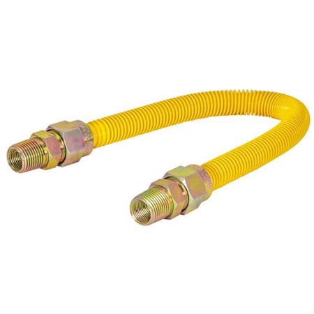 Eastman Steel-Flex 1/2 in. ID each X 5/8 in. D OD 12 in. Stainless Steel Gas Appliance Connector 30YE515012