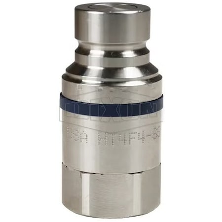 Dixon HT Series Flush Face Female Plug, 1/2-14 Nominal, FNPT, 316 SS, Domestic HT3F4-SS