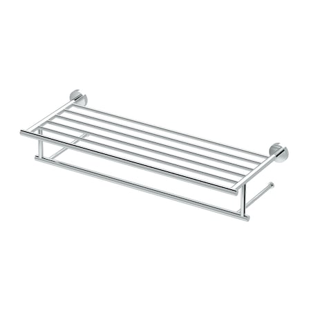 Gatco Glam 24" Minimalist Towel Rack, Chrome 4637