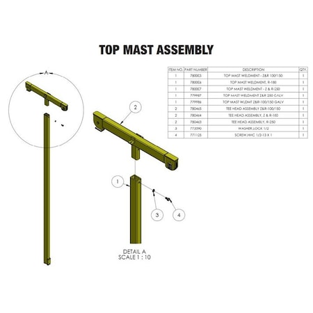 Sumner TEE HEAD ASSEMBLY, R-250 780463