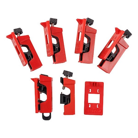 Brady Circuit Breaker Lockout, 2.2" H, PK6 176496
