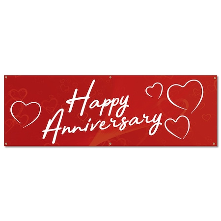 Signmission Happy Anniversary, 24 Inch, Banner B-72-30389