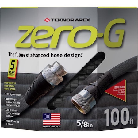 Teknor Apex Zero-G 5/8 in. D X 100 ft. L Heavy Duty Commercial Grade Garden Hose 4001-100