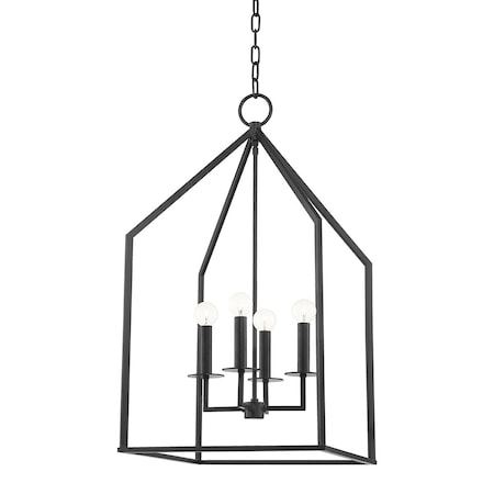 Mitzi Lena 4 Light Pendant 16 In. Aged Iron H514704L-AI