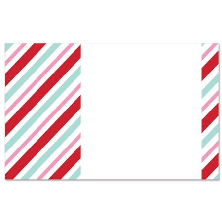 Nashville Wraps Candy Stripe Gloss Enclosure Card, 3.5x2.25, 50PK AC7167