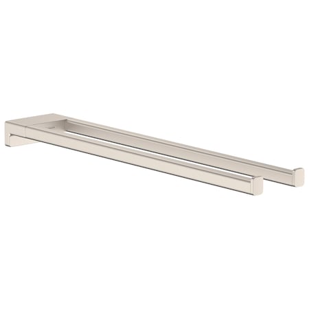 Hansgrohe AddStoris Dual Towel Bar in Brushed Nickel 41770820