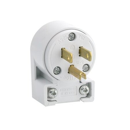 Leviton 515AN Commercial Grade Angle Plug 15 Amp, 125 Volt 515AN-W