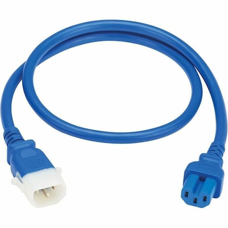 Eaton Tripp Lite series PDU Power Cord C15 to P-Lock C14 Heavy-Duty 15A 250V 14AWG 6ft Blue, 6PK P018-E06-ABL-6